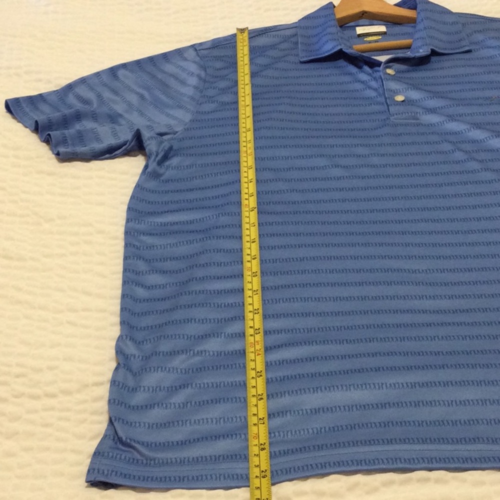 (2) Like New Men's Blue and Coral Striped Golf ⛳️ Greg Norman Polo Shirts - Picture 5 of 16